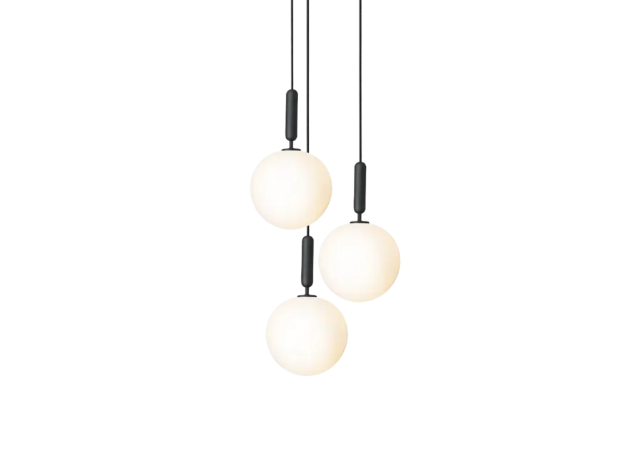 Pendant lamp Miira 3 Large - Rock Grey - Opal