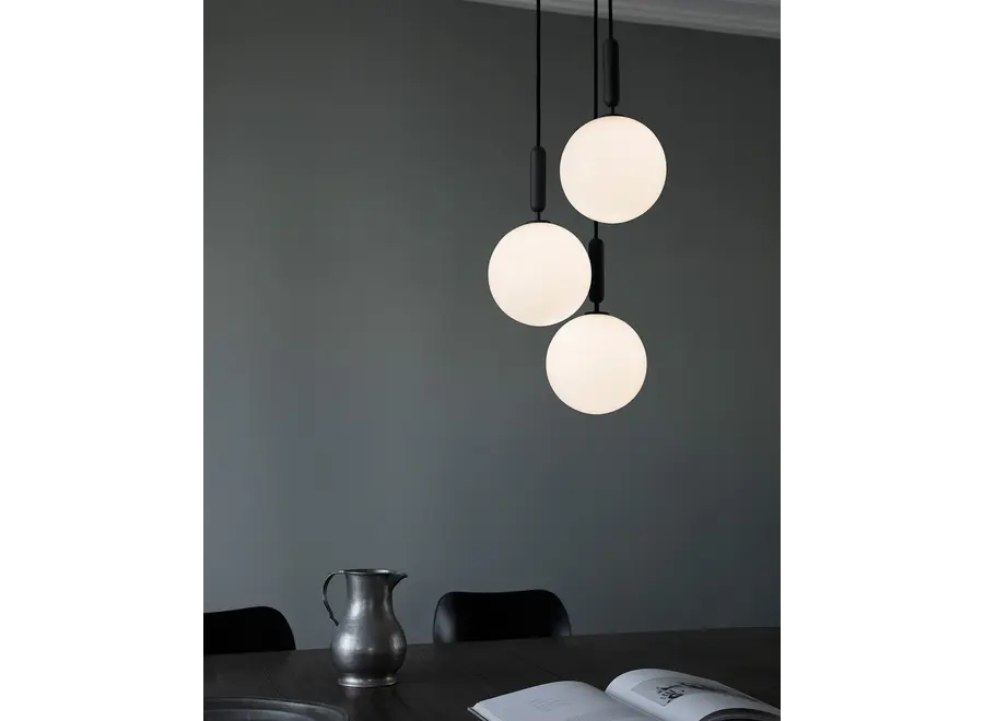 Pendant lamp 'Miira 3' Large - Rock Grey - Opal
