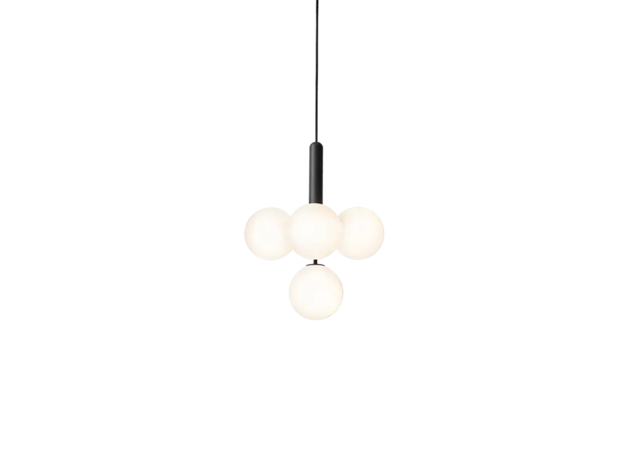 Pendant lamp 'Miira 4' - Rock Grey - Opal