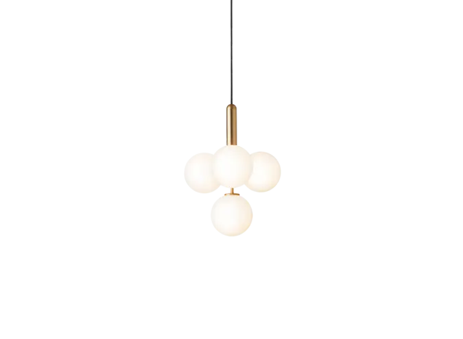Hanglamp Miira 4 - Brass - Opal