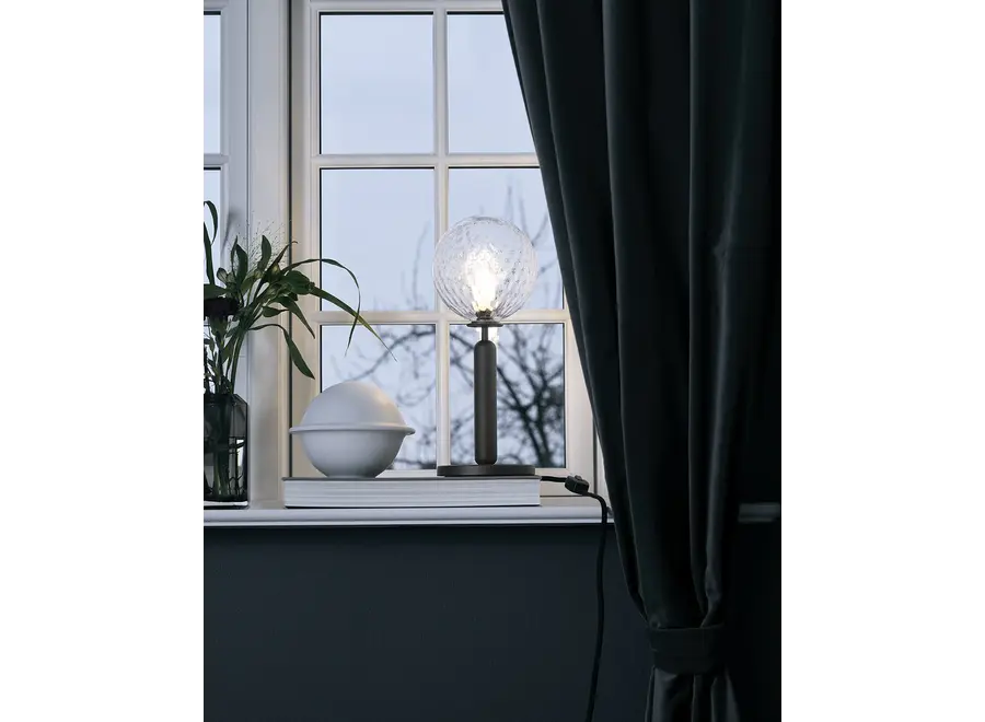 Tischleuchte Miira - Rock Grey - Optic Clear