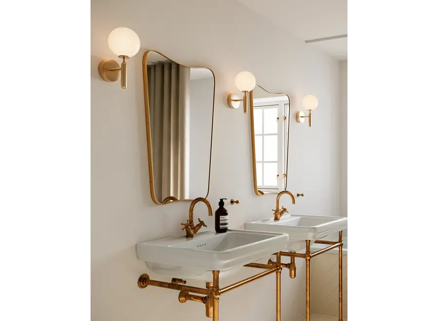 Wandlamp Miira - Brass - Opal