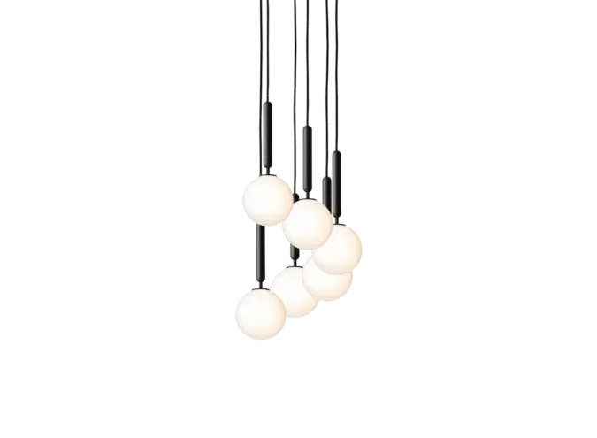 Hanglamp Miira 6 - Rock Grey - Opal