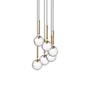 Hanglamp Miira 6 - Brass - Optic Clear