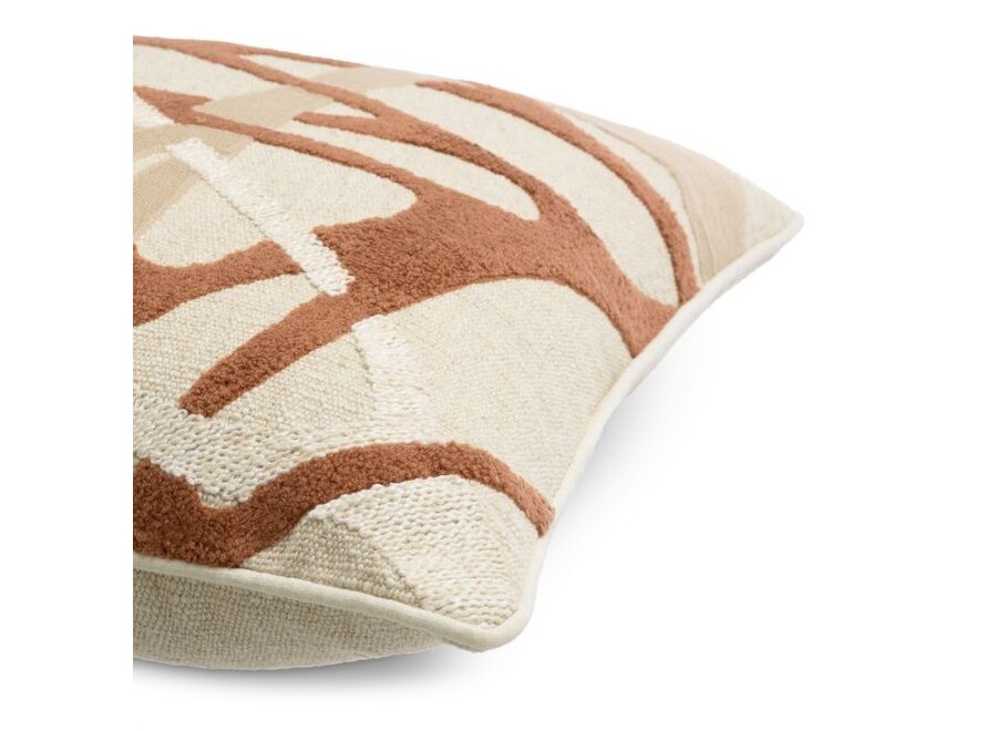 Kissen ‘Saphira' - Square - Orange - Natural  - I