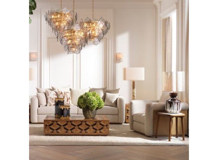 Kissen ‘Saphira' - Square - Orange - Natural  - II