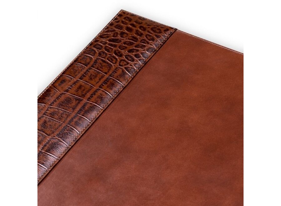 Schreibtischunterlage aus Leder 'Scaleo' - Antique Brown