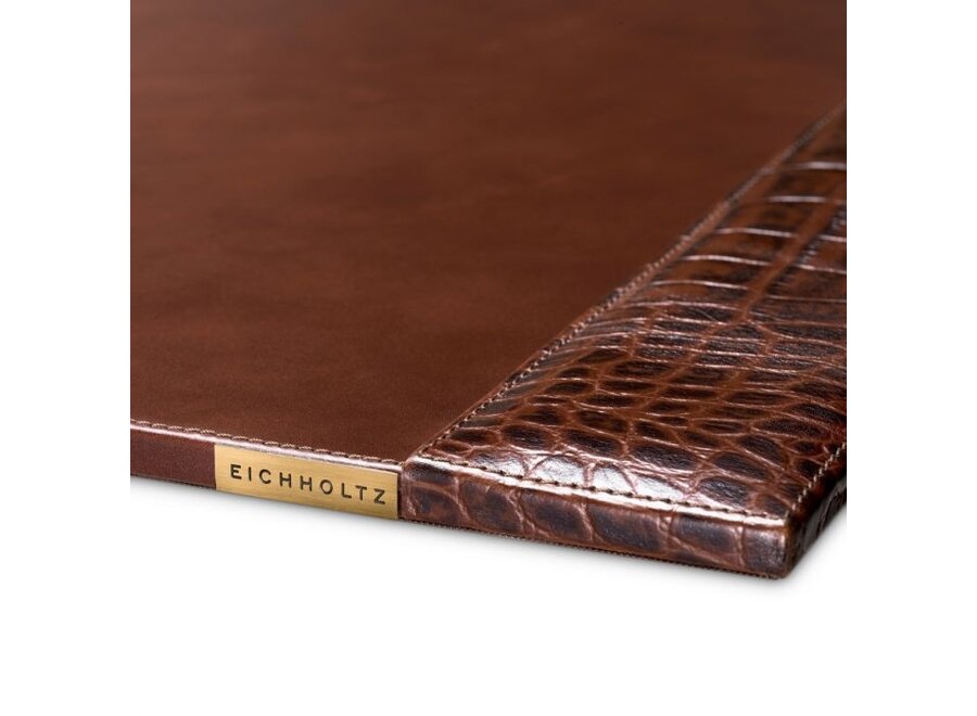 Schreibtischunterlage aus Leder 'Scaleo' - Antique Brown