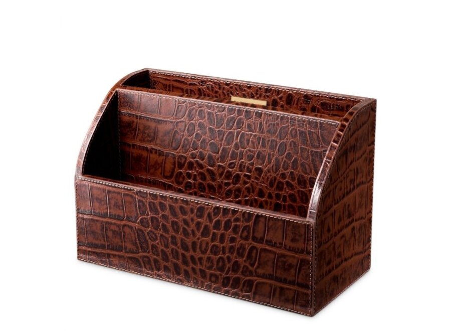 Set de bureau 'Scaleo' - Set of 3 - Antique brown