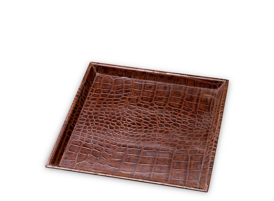 Bureau dienblad 'Scaleo' - Set of 2 - Antique brown