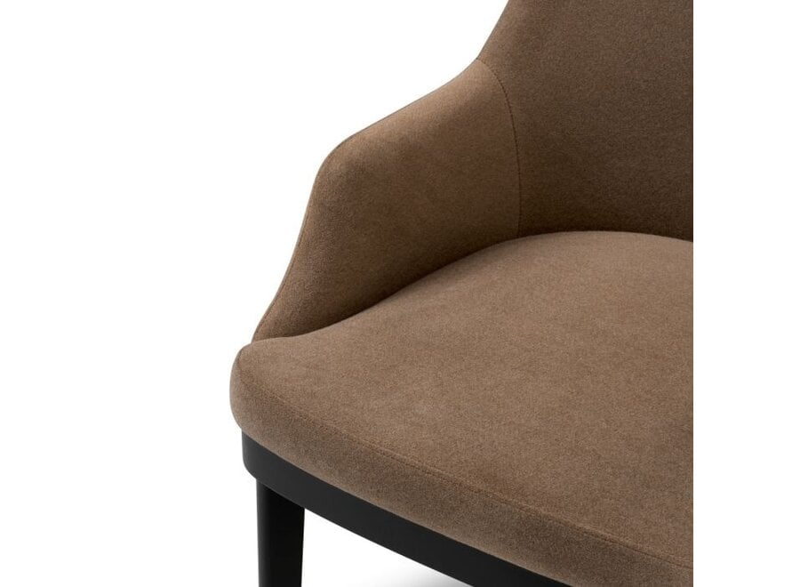 Chaise de salle à manger 'Costa' - With shelf - Sabino brown