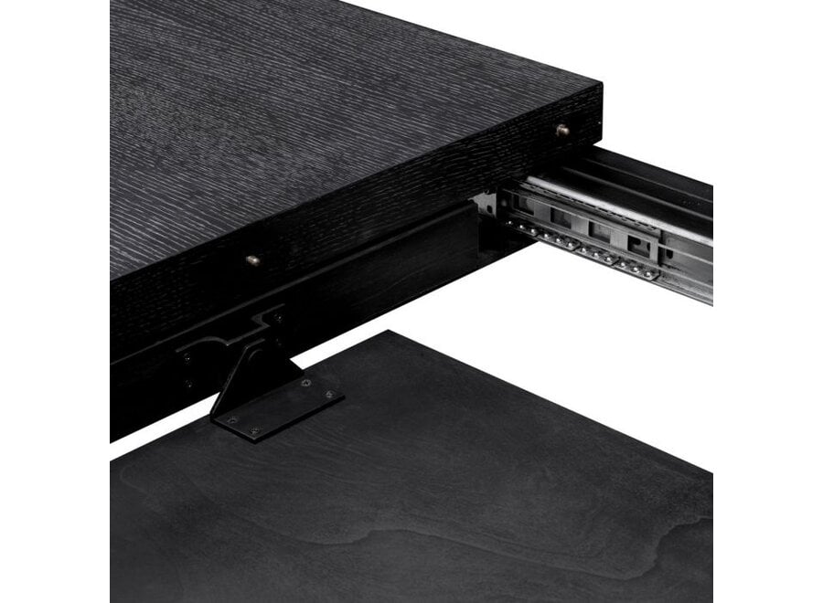 Table à manger 'Atelier' - Charcoal grey - L -  Extendable