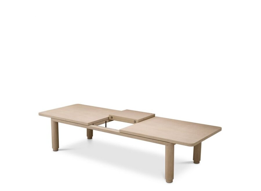 Dining table 'Atelier' - Washed oak veneer - L -  Extendable