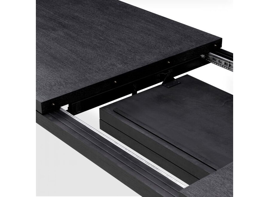 Dining table 'Atelier' - Charcoal grey - S -  Extendable