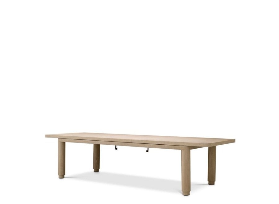 Dining table 'Atelier' - Washed oak veneer - S -  Extendable