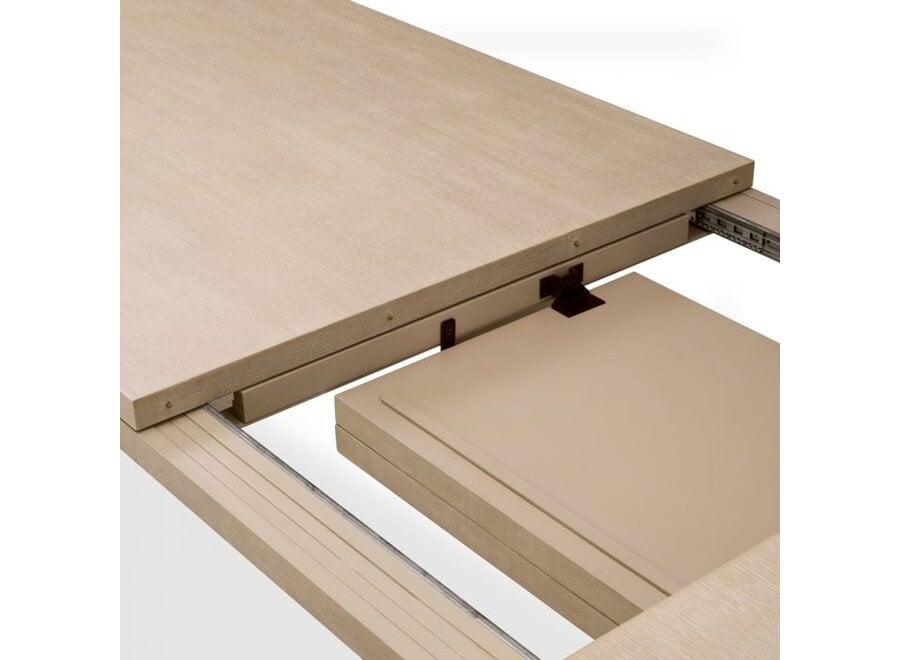 Dining table 'Atelier' - Washed oak veneer - S -  Extendable