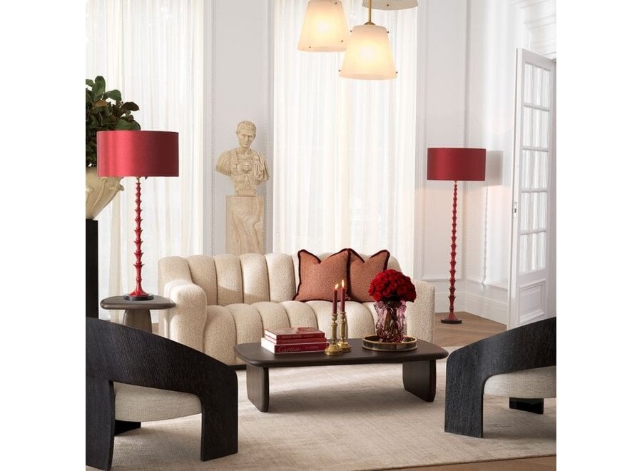 Floor Lamp 'Arabella' - Bordeaux red