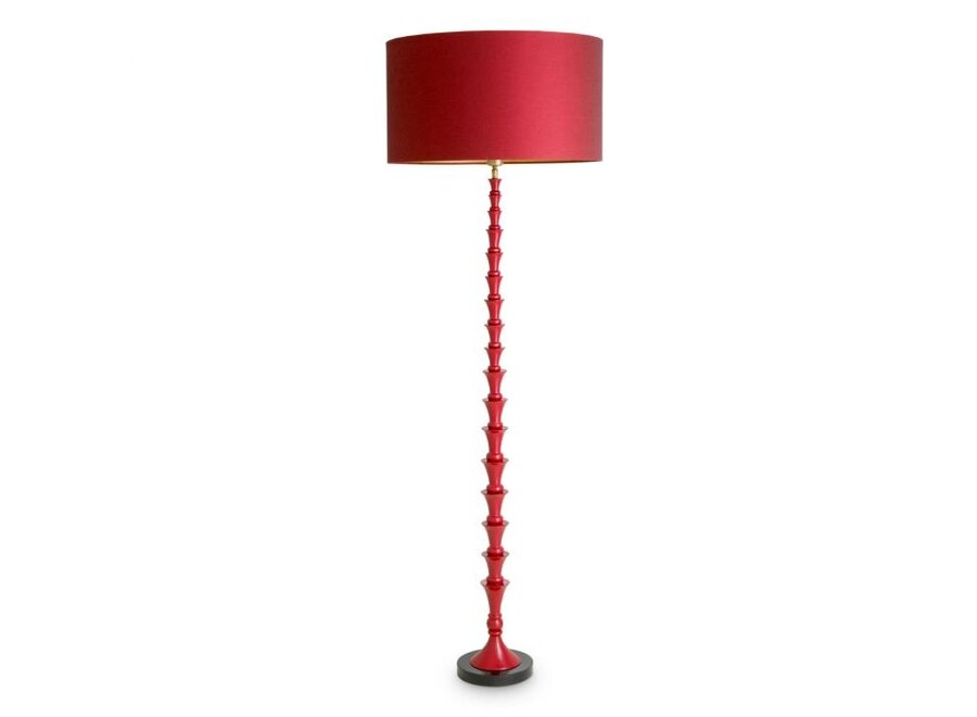 Stehlampe 'Arabella' - Bordeaux red
