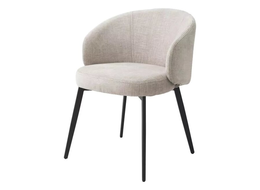 Eetkamerstoel 'Lloyd' met arm set van 2 - Sisley beige - OL