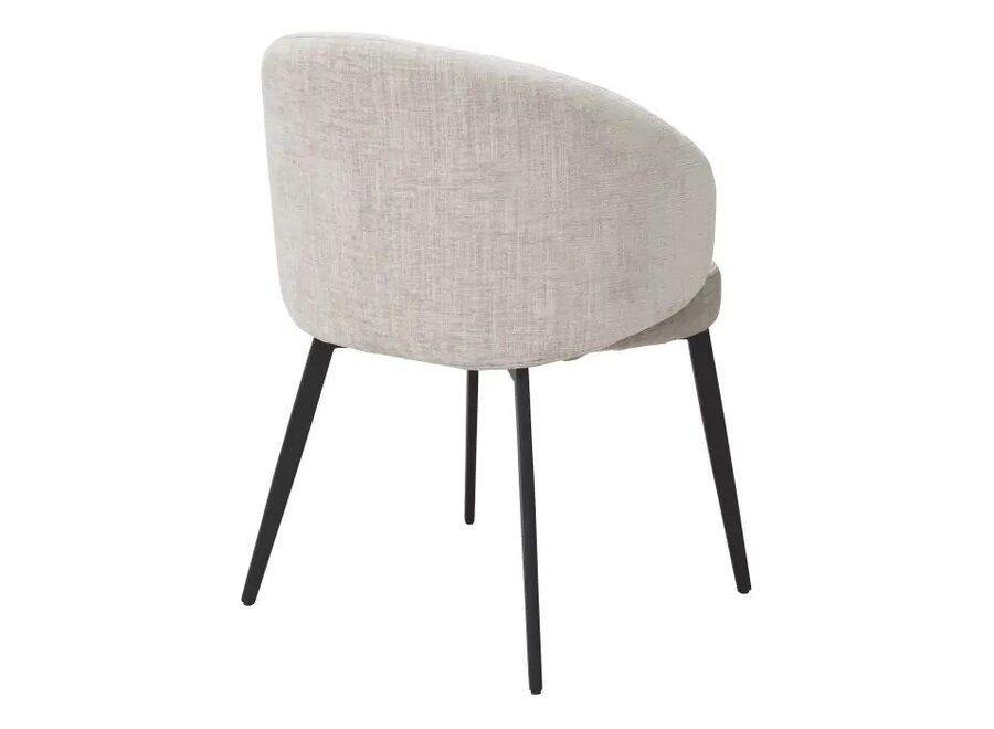 Eetkamerstoel 'Lloyd' met arm set van 2 - Sisley beige - OL