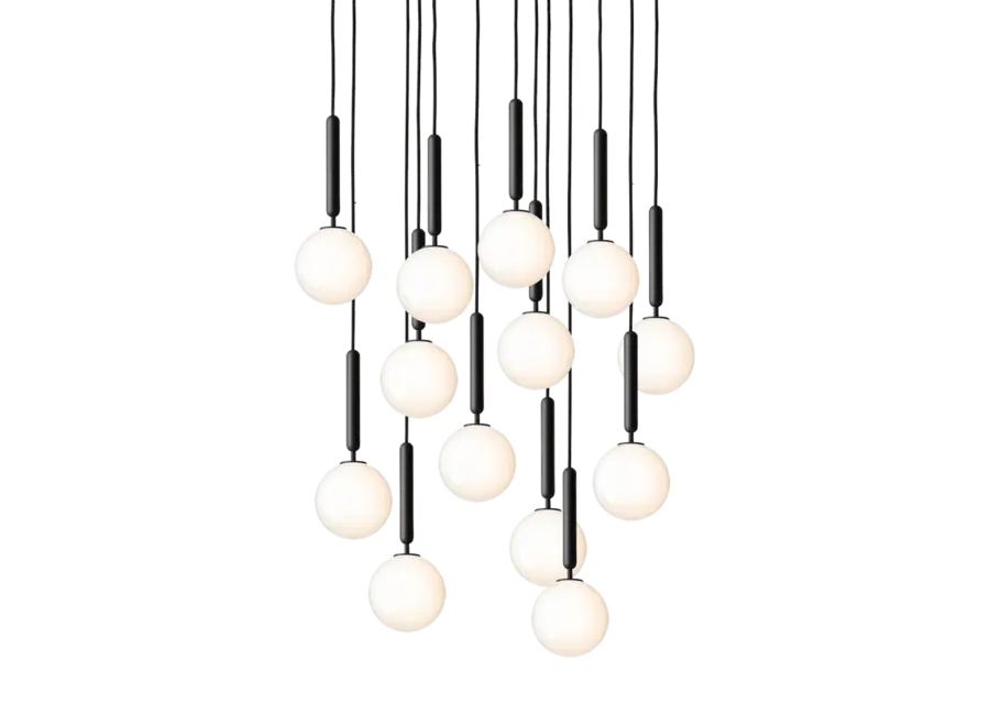 Pendant lamp Miira 13 - Rock grey - Opal