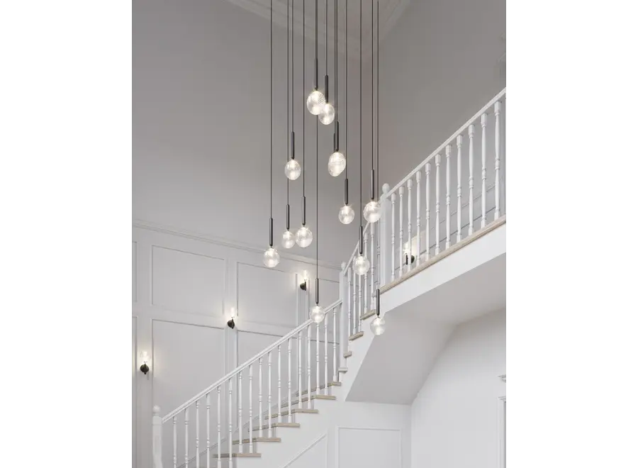 Hanglamp Miira 13 - Brass - Optic clear