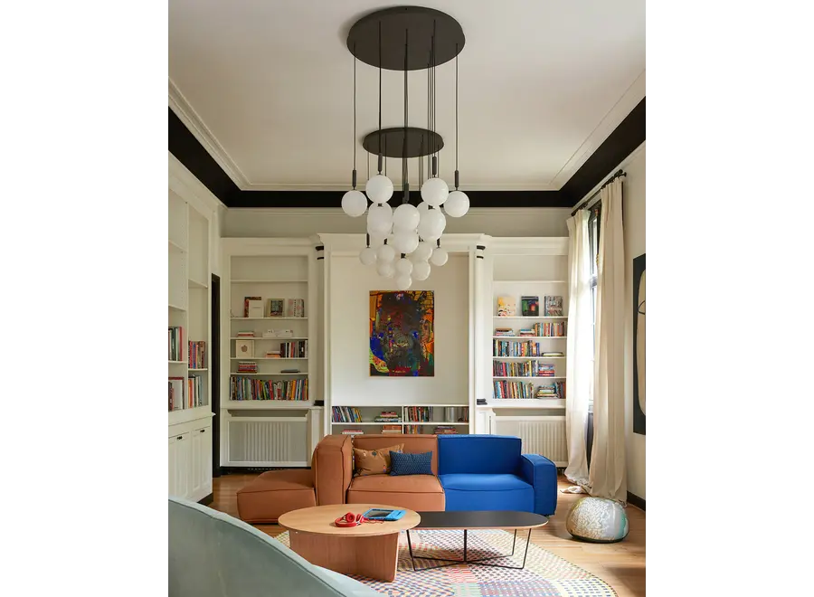 Pendant lamp Miira 13 - Large - Rock grey - Optic clear