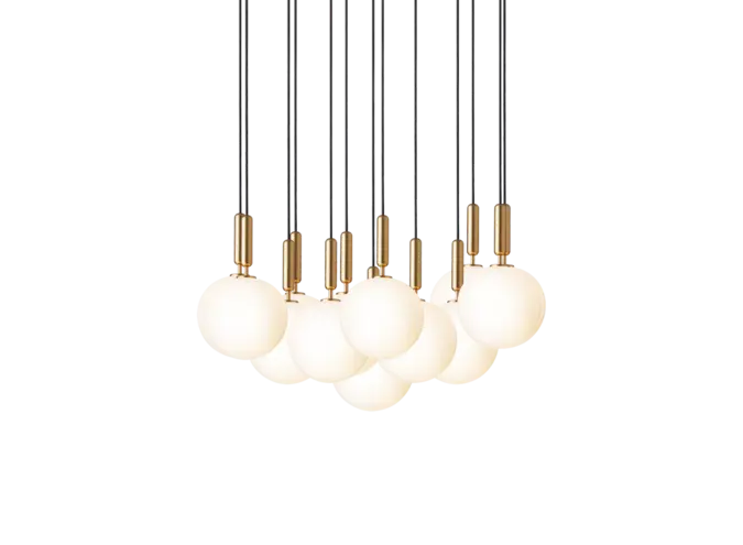 Hanglamp Miira 13 - Large - Brass - Opal