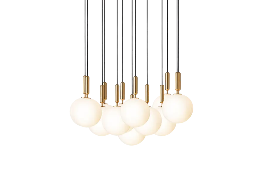 Pendant lamp Miira 13 - Large - Brass - Opal
