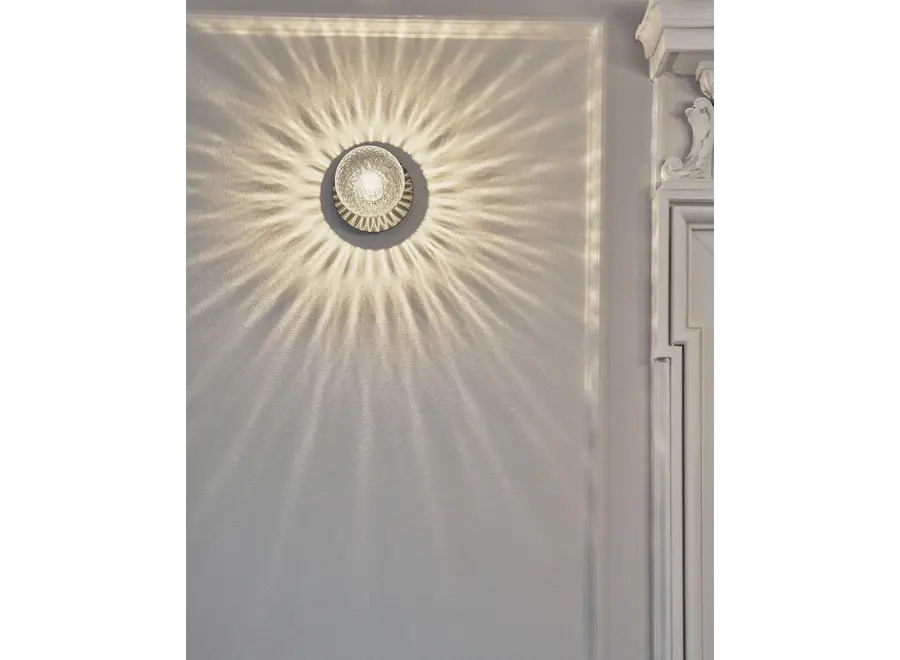 Wandlamp Liila 1 - Medium - Black - Optic clear