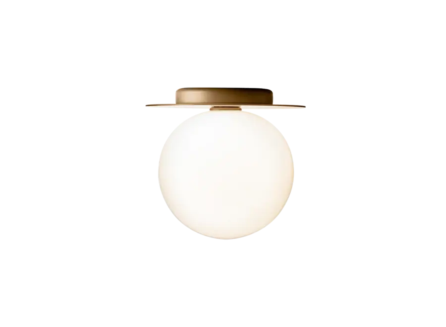 Wandleuchte Liila 1 - Large - Nordic gold - Opal