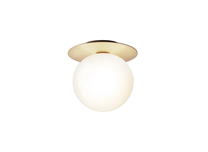 Wall lamp Liila 1 - Large - Nordic gold - Opal