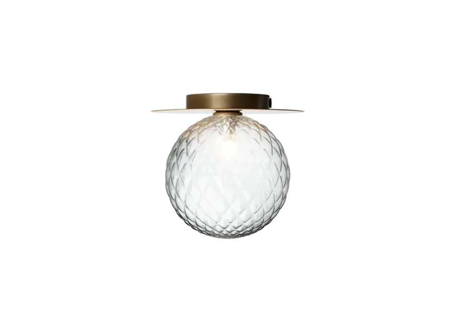 Wandlamp Liila 1 - Large - Nordic gold - Optic clear