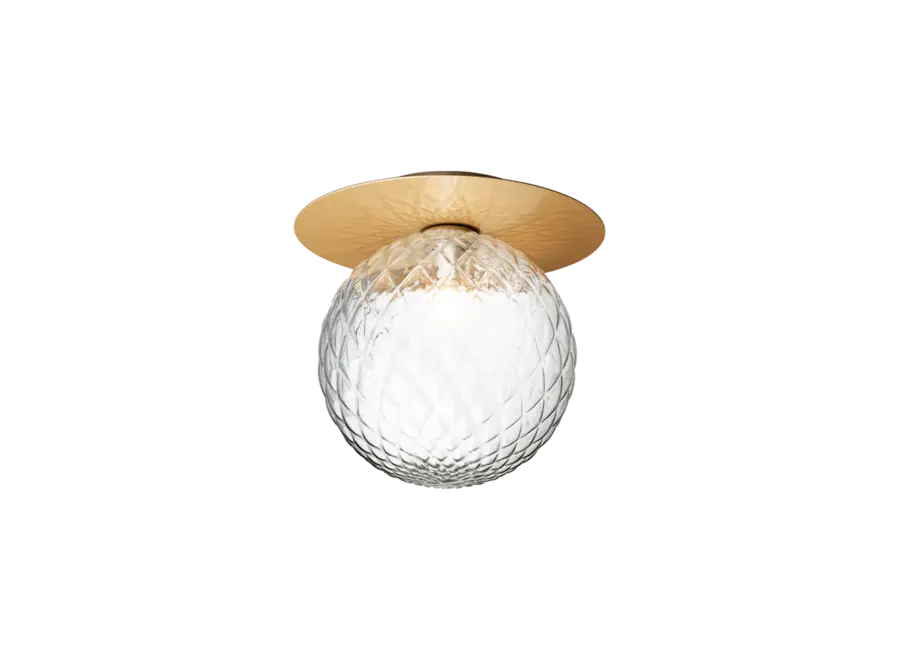 Wandlamp Liila 1 - Large - Nordic gold - Optic clear