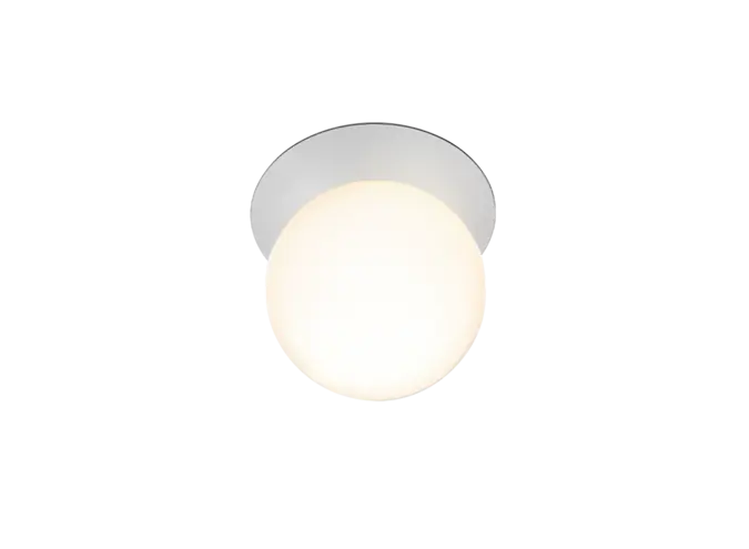 Wall lamp Liila 1 - Large - Light silver - Opal