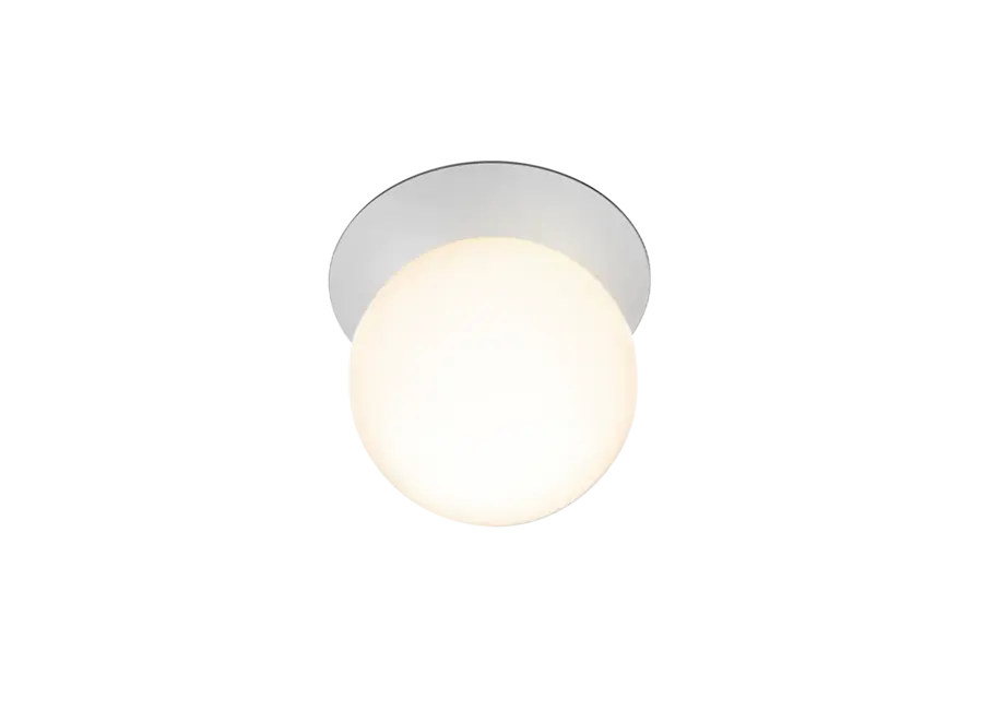 Lampe murale Liila 1 - Large - Light silver - Opal