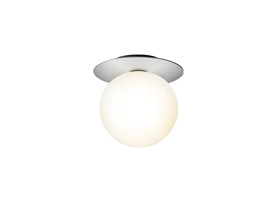 Wandleuchte Liila 1 - Large - Light silver - Opal