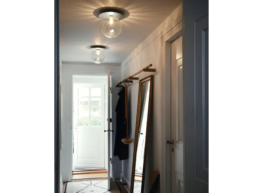 Wandleuchte Liila 1 - Large - Light silver - Optic clear