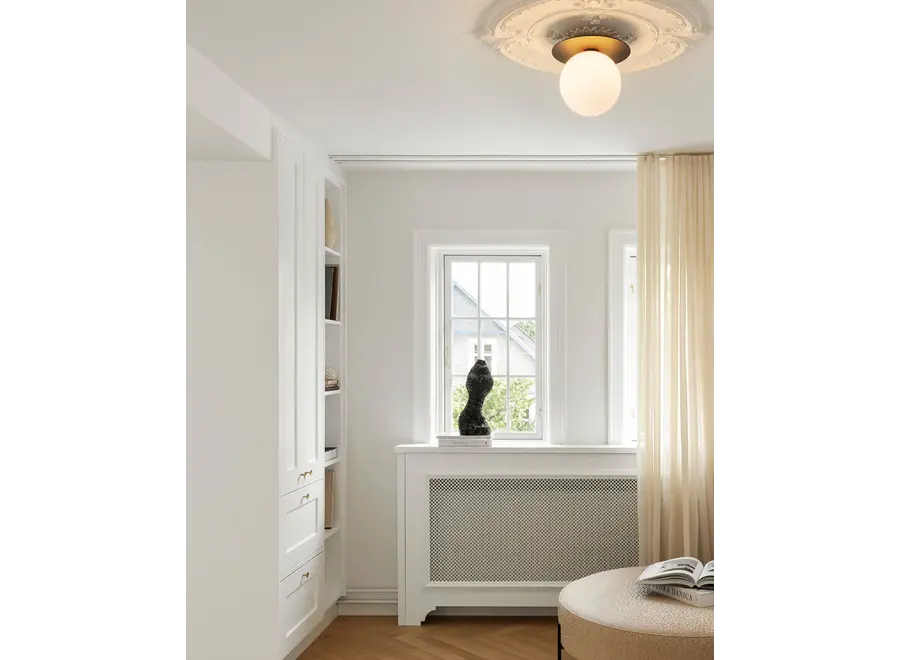 Lampe murale Liila 1 - Large - Black - Opal