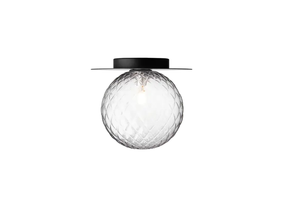 Wandlamp Liila 1 - Large - Black - Optic clear