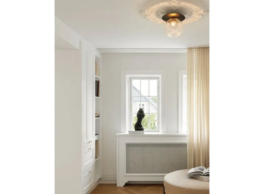 Wall lamp Liila 1 - Large - Black - Optic clear