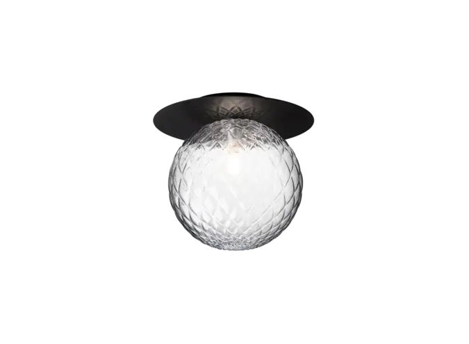 Wandleuchte Liila 1 - Large - Black - Optic clear