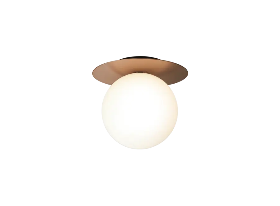 Wandlamp Liila 1 - Large - Dark bronze - Opal