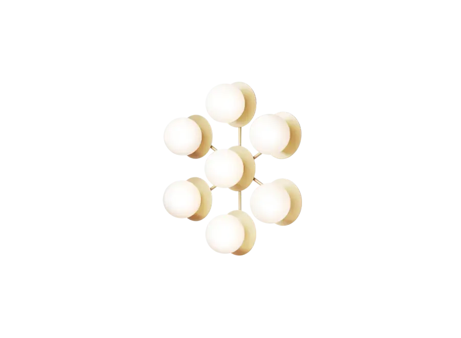 Wall lamp Liila Star - Nordic gold - Optic clear