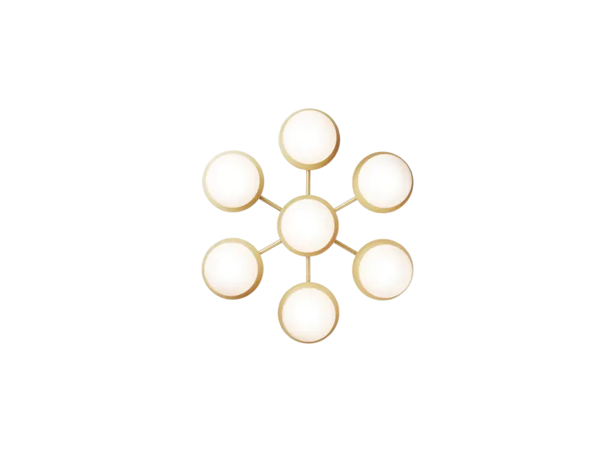 Wandlamp Liila Star - Nordic gold - Optic clear