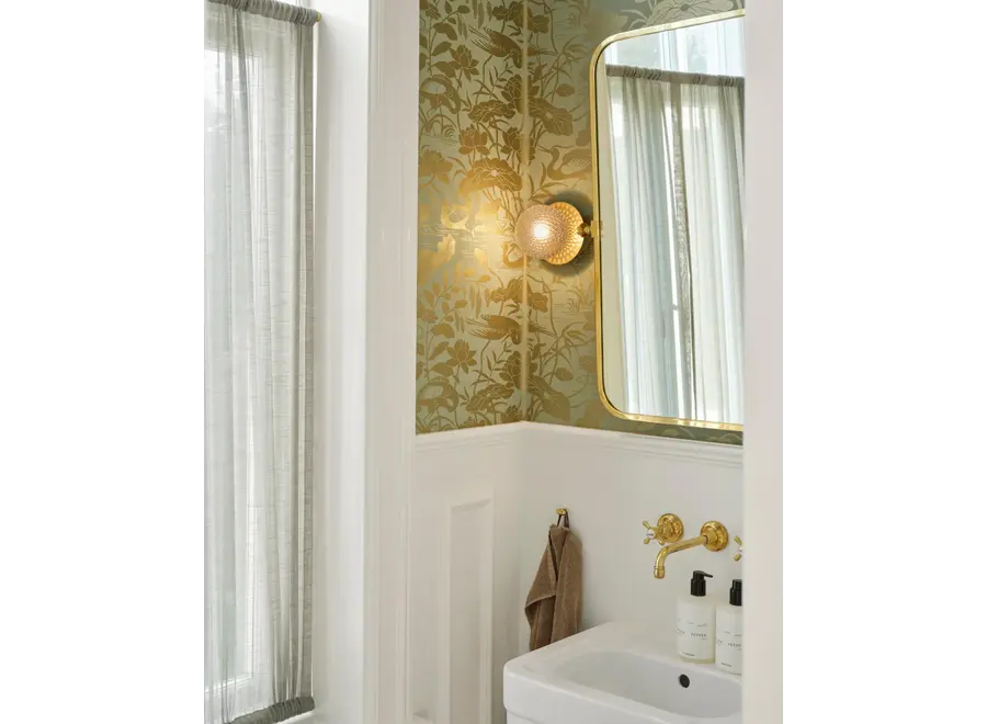 Wandleuchte Liila 1 - Small - Nordic gold - Optic clear