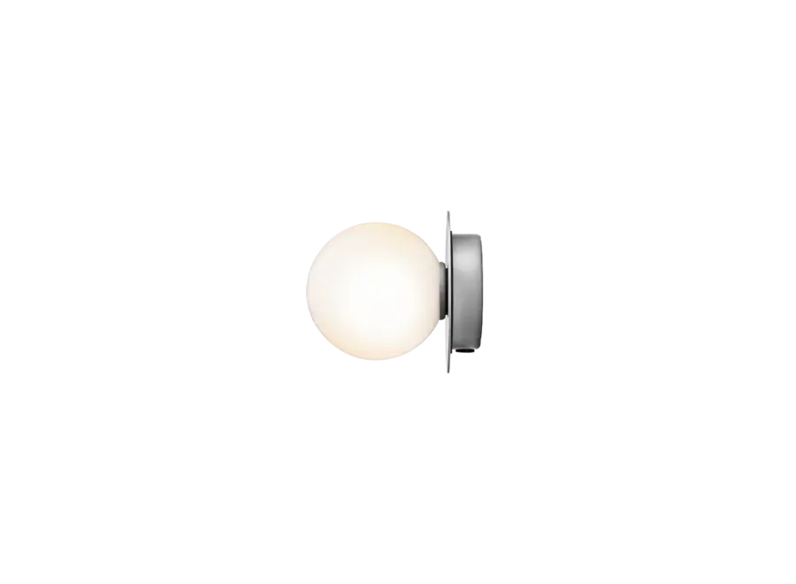 Wandleuchte Liila 1 - Small - Light silver - Opal