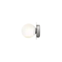 Lampe murale Liila 1 - Small - Light silver - Opal