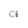 Lampe murale Liila 1 - Small - Light silver - Optic clear