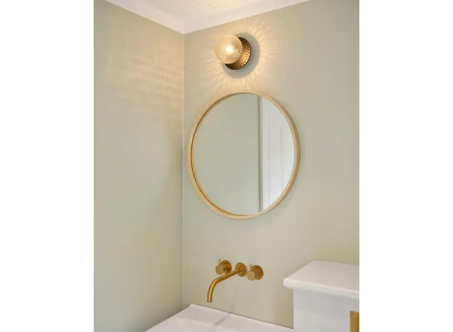 Lampe murale Liila 1 - Small - Black - Optic clear